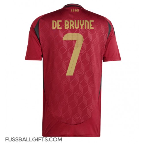 Belgien Kevin De Bruyne #7 Fußballbekleidung Heimtrikot EM 2024 Kurzarm